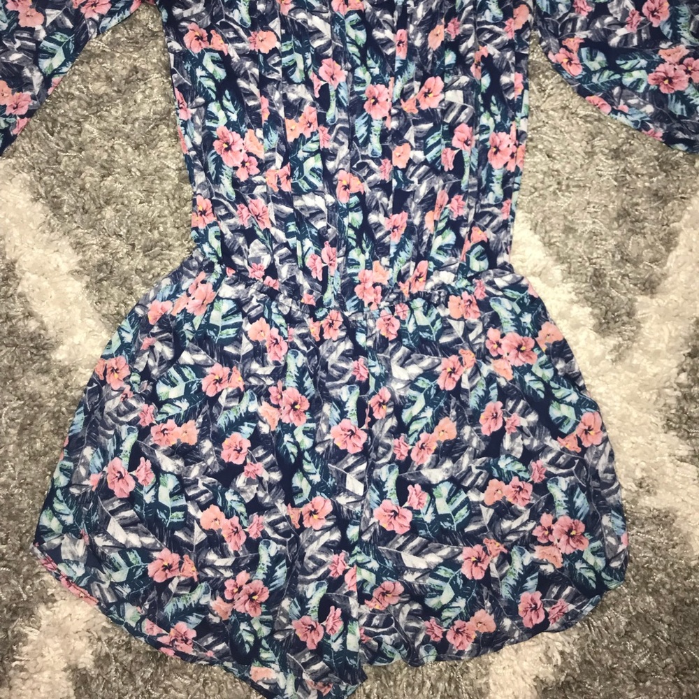 Design Lab Floral Romper View 6